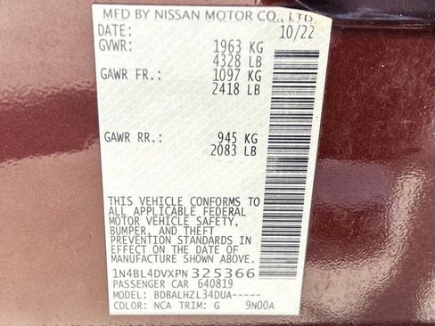 Used 2023 Nissan Altima 2.5 SV FWD image 33