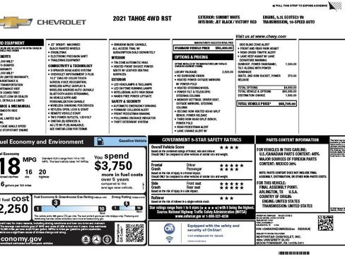 Certified 2021 Chevrolet Tahoe RST w/ Luxury Package image 4