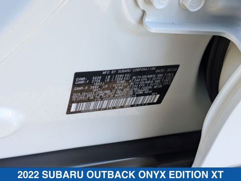 Certified 2022 Subaru Outback Onyx Edition XT image 40