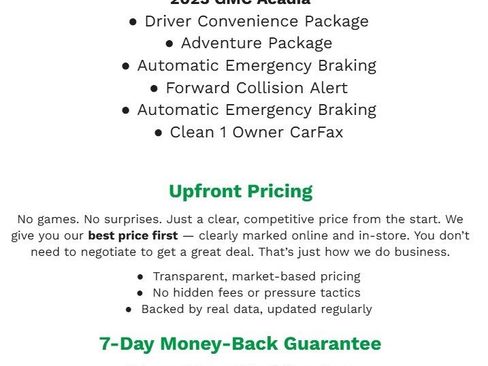 Used 2023 GMC Acadia SLE w/ Driver Convenience Package image 2