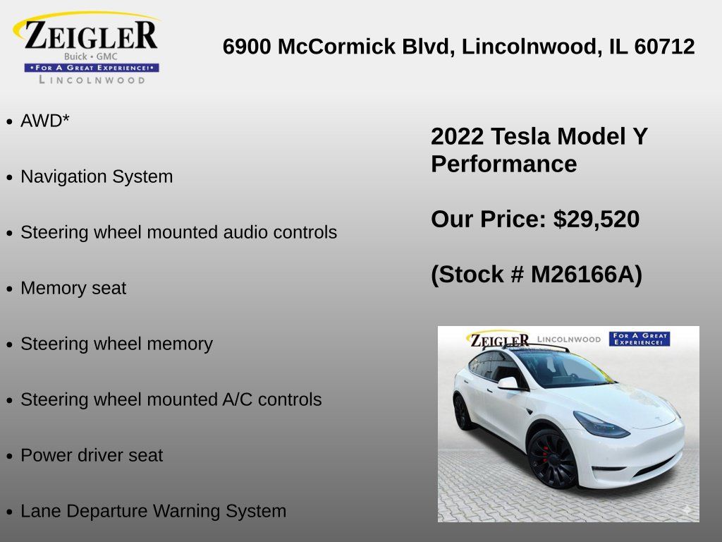 Used 2022 Tesla Model Y Performance AWD/4WD image 6