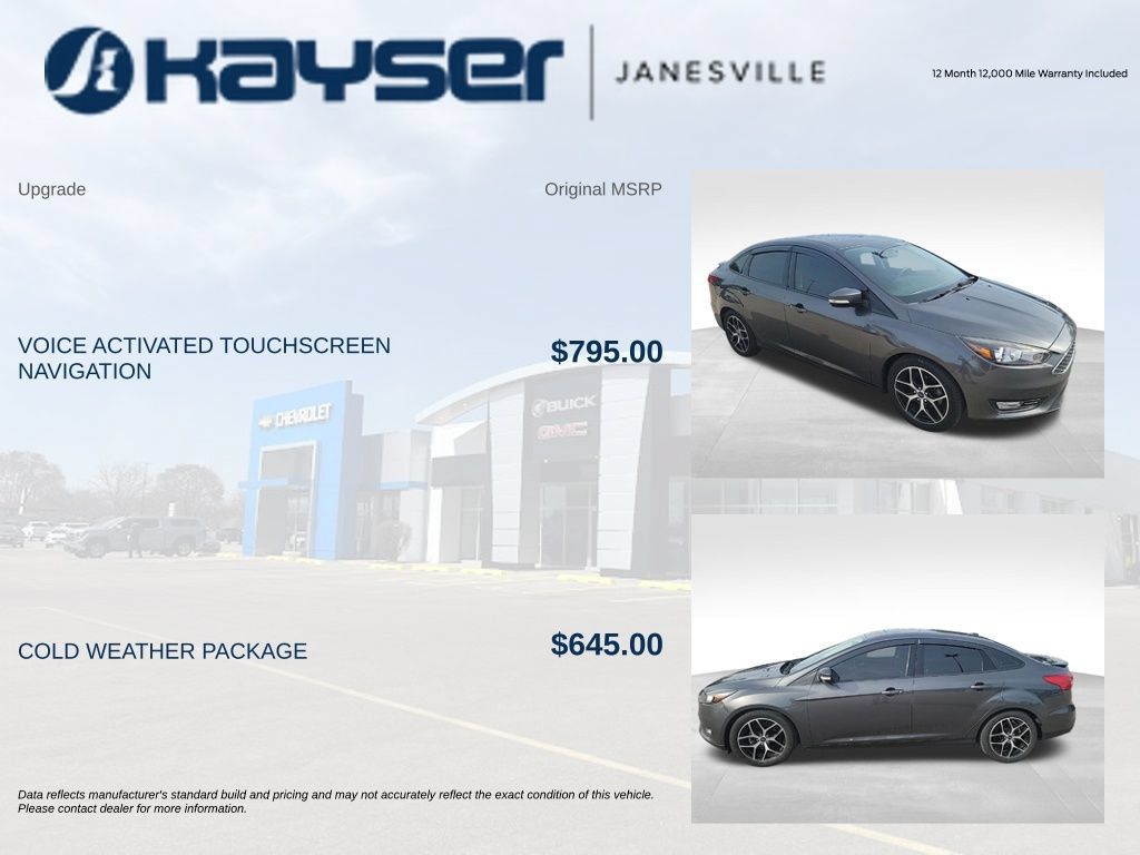 Used 2017 Ford Focus SEL w/ Cold Weather Package FWD image 2