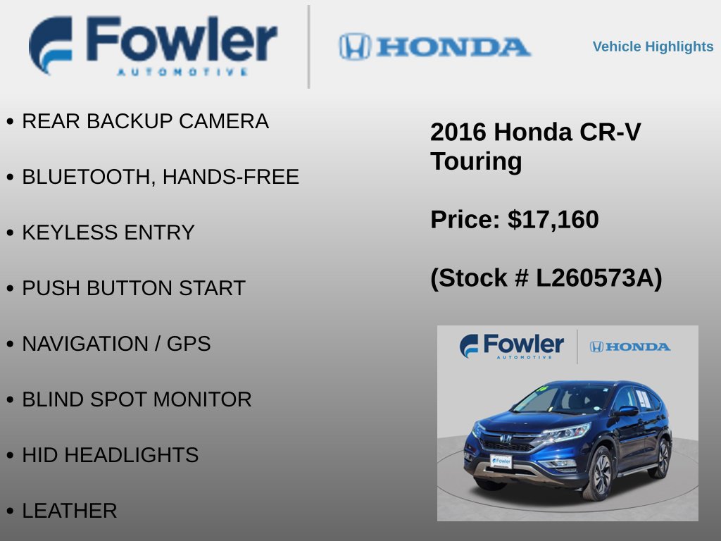Used 2016 Honda CR-V Touring image 4