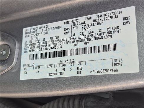 Used 2022 Ford Escape SE AWD/4WD image 24