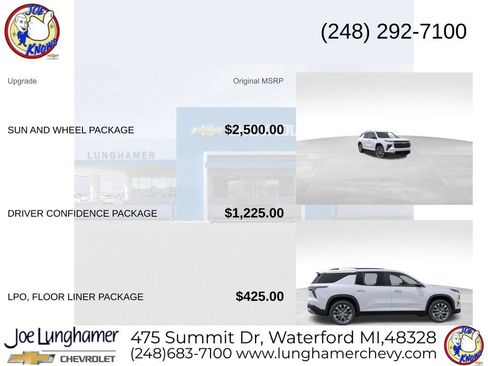 New 2026 Chevrolet Traverse LT w/ Sun and Wheel Package AWD/4WD image 6