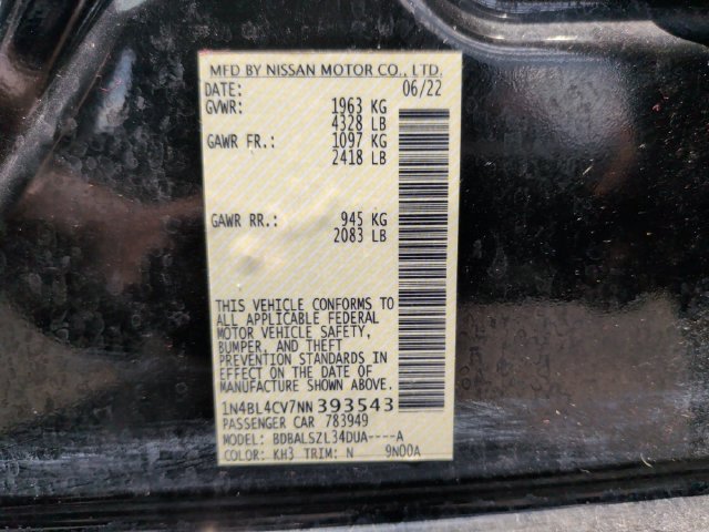 Used 2022 Nissan Altima 2.5 SR FWD image 33
