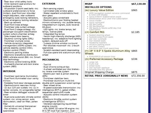 Used 2012 Lexus LS 460 w/ Comfort Pkg image 53