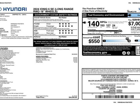 Used 2024 Hyundai Ioniq 6 SE RWD image 4
