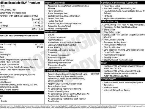 Used 2023 Cadillac Escalade ESV Premium Luxury image 39