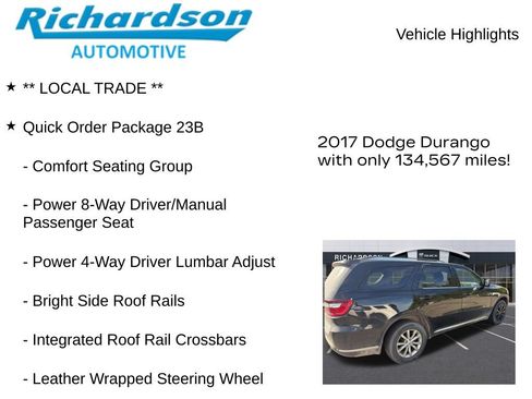 Used 2017 Dodge Durango SXT w/ Quick Order Package 23B AWD/4WD image 11
