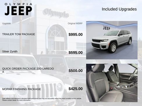 New 2025 Jeep Grand Cherokee L Laredo w/ Trailer Tow Package image 4