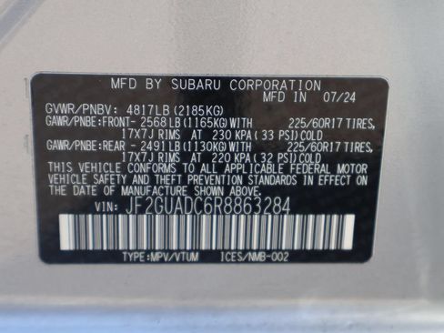 Used 2024 Subaru Crosstrek 2.0i Premium w/ Crosstrek Mirror Package AWD/4WD image 26