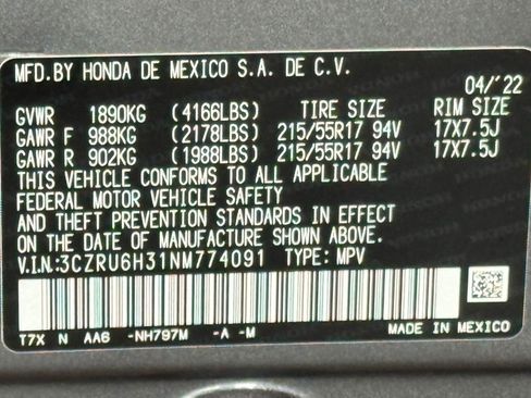 Used 2022 Honda HR-V LX image 18
