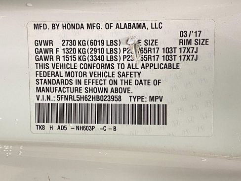 Used 2017 Honda Odyssey EX-L image 32