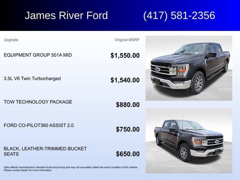 Used 2022 Ford F150 Lariat w/ Equipment Group 501A Mid AWD/4WD image 5