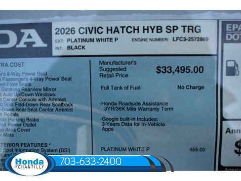 New 2026 Honda Civic Sport Touring image 37