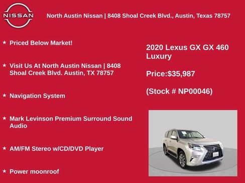 Used 2020 Lexus GX 460 Luxury w/ Accessory Package AWD/4WD image 11
