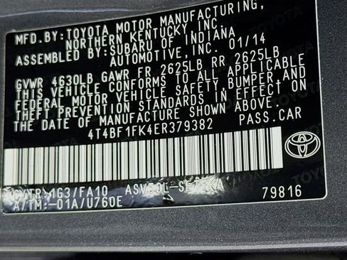 Used 2014 Toyota Camry LE image 16