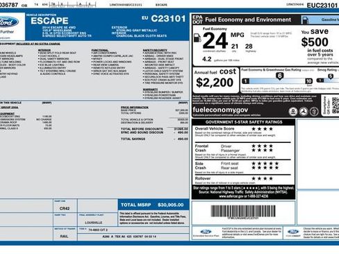 Used 2014 Ford Escape SE AWD/4WD image 25