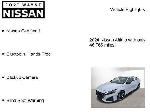 Certified 2024 Nissan Altima 2.5 SR image 7