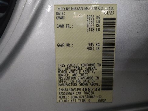 Used 2023 Nissan Altima 2.5 SV w/ SV Premium Package FWD image 33