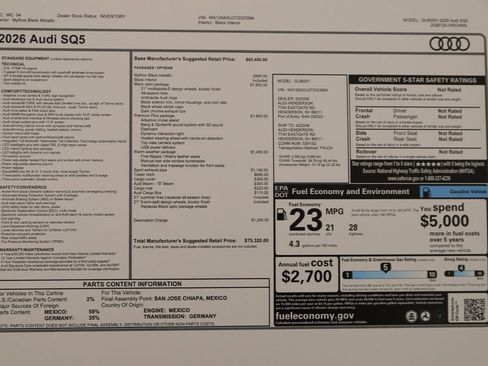 New 2026 Audi SQ5 Premium Plus AWD/4WD image 39
