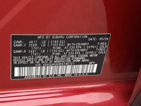 Used 2024 Subaru Crosstrek 2.5i Wilderness AWD/4WD image 27