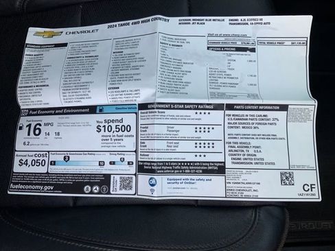 Used 2024 Chevrolet Tahoe High Country image 18