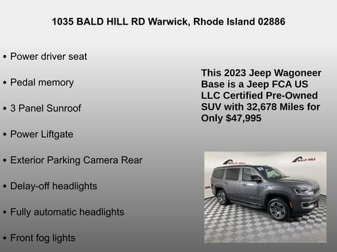 Used 2023 Jeep Wagoneer 4WD w/ Premium Group I image 20