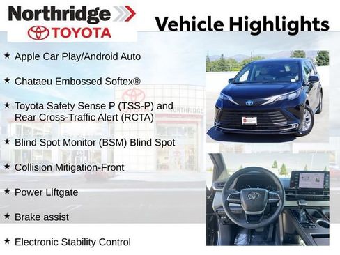 Used 2024 Toyota Sienna XLE FWD image 2