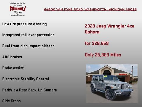 Used 2023 Jeep Wrangler Unlimited Sahara w/ Cold Weather Group AWD/4WD image 25