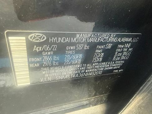 Used 2022 Hyundai Santa Fe SEL w/ Convenience + Premium Package FWD image 13