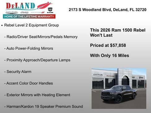 New 2026 RAM 1500 Rebel w/ Rebel Level 2 Equipment Group image 24