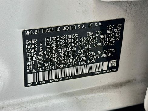 Used 2024 Honda HR-V LX image 12