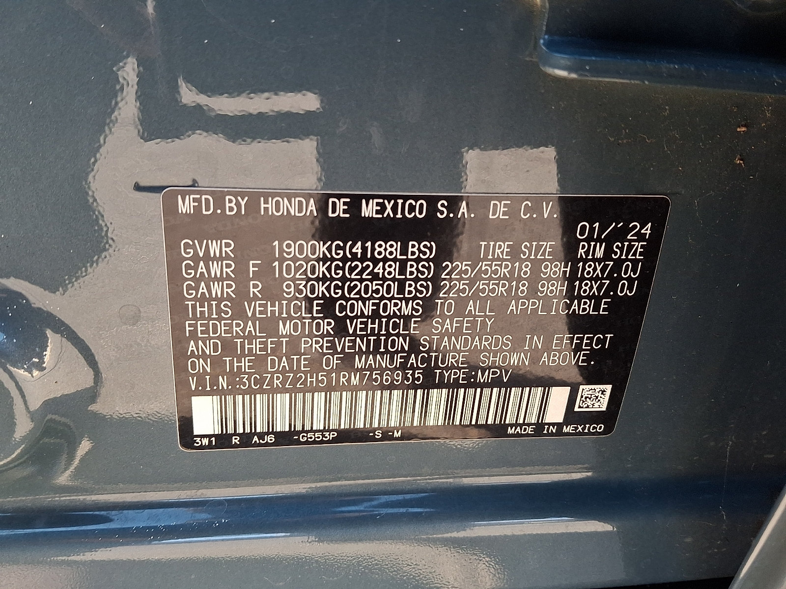 Used 2024 Honda HR-V Sport image 25