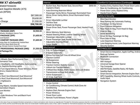 Used 2026 BMW X7 xDrive40i w/ M Sport Package AWD/4WD image 6