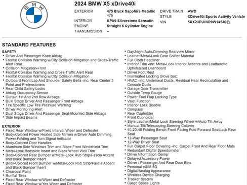 Used 2024 BMW X5 xDrive40i w/ Premium Package AWD/4WD image 23