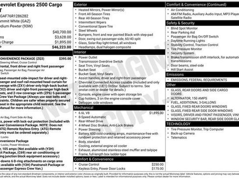 Certified 2024 Chevrolet Express 2500 w/ Driver Convenience Package image 12