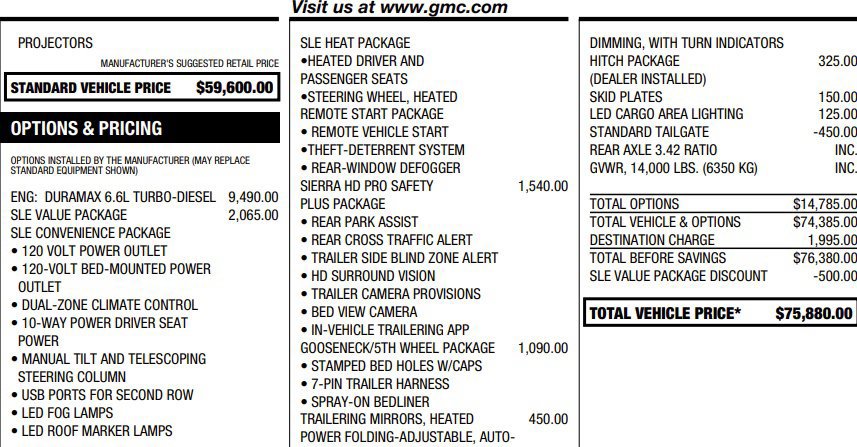 Used 2024 GMC Sierra 3500 SLE w/ SLE Value Package AWD/4WD image 2