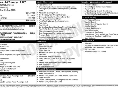 Used 2011 Chevrolet Traverse LT w/ Personal Connectivity Package FWD image 2