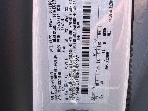 Used 2022 Ford Escape S AWD/4WD image 23