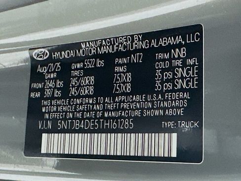 Certified 2026 Hyundai Santa Cruz SEL FWD image 19