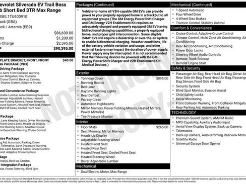 Used 2026 Chevrolet Silverado EV Trail Boss AWD/4WD image 2