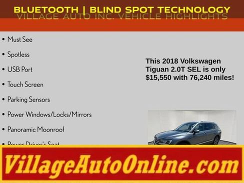 Used 2018 Volkswagen Tiguan SEL AWD/4WD image 8