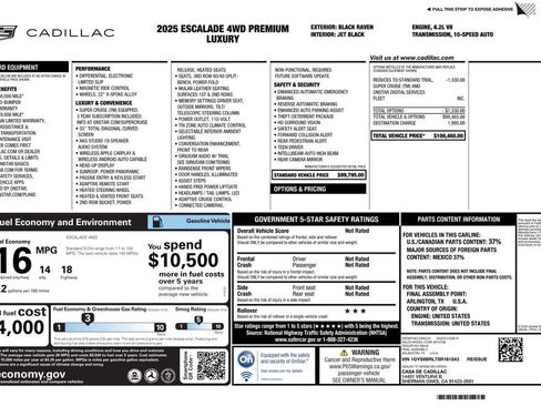 Used 2025 Cadillac Escalade Premium Luxury image 2