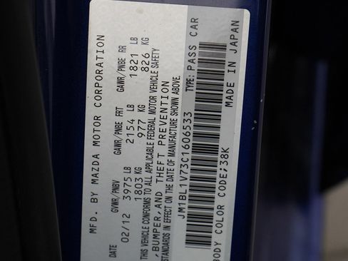 Used 2012 MAZDA MAZDA3 i Touring image 25