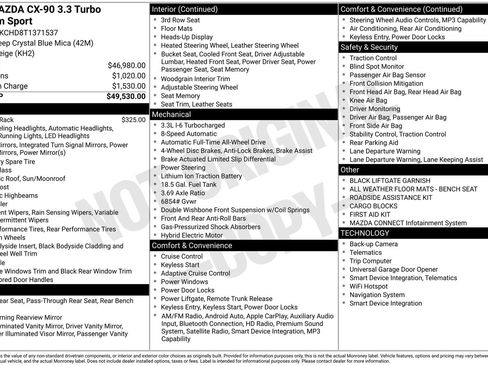 New 2026 MAZDA CX-90 3.3 Turbo w/ Premium Sport Pkg AWD/4WD image 4