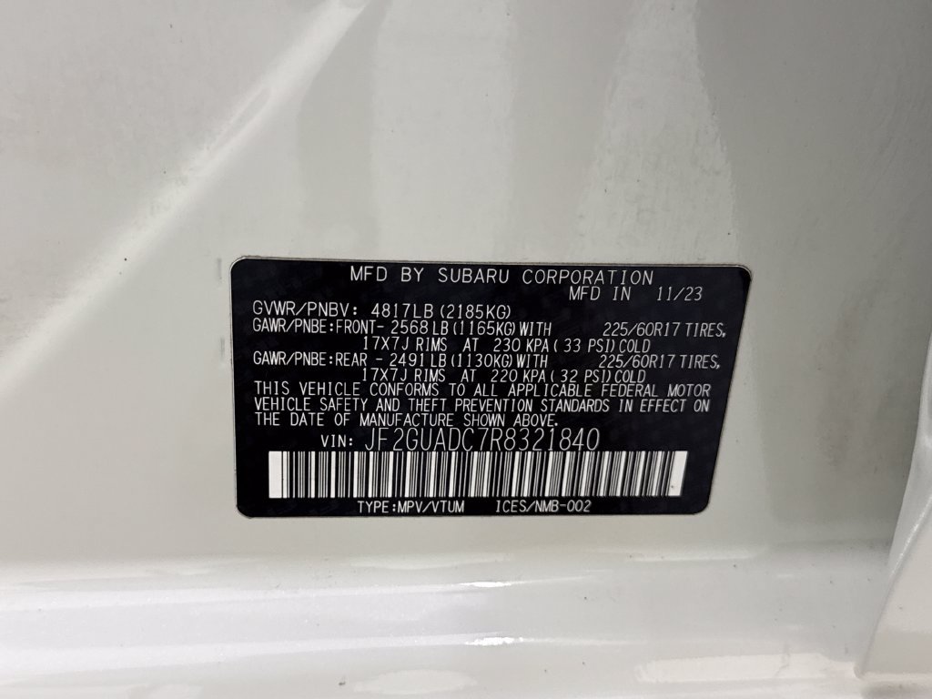 Certified 2024 Subaru Crosstrek 2.0i Premium AWD/4WD image 30