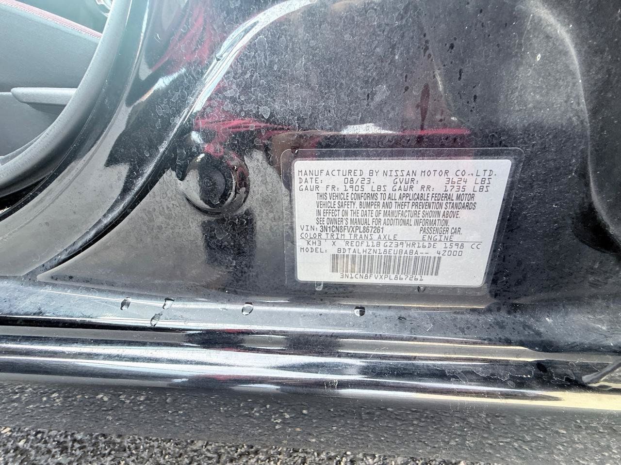 Used 2023 Nissan Versa SR w/ Trunk Package FWD image 21