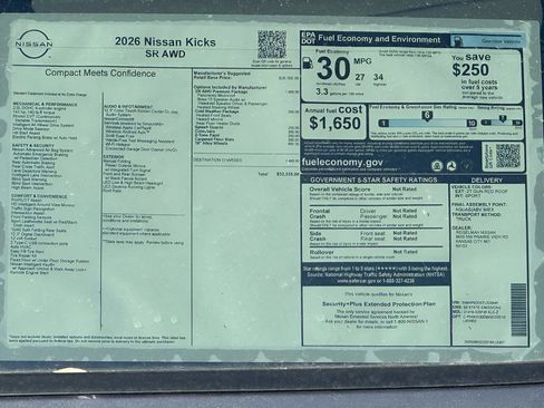 New 2026 Nissan Kicks SR w/ SR Premium Package AWD/4WD image 13